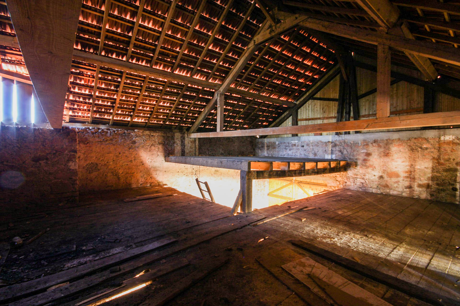 Projection et travaux à Saint Léonard